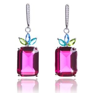 925 Silver Earrings, Swarovski Elements